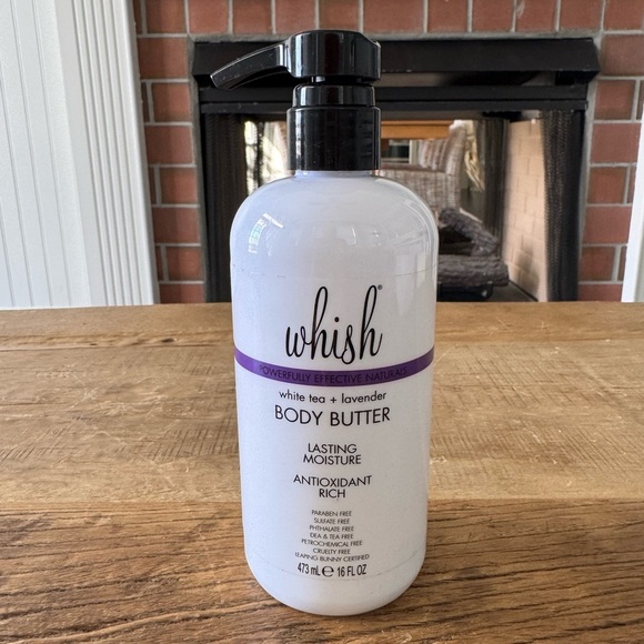 NEW JUMBO Whish White Tea & Lavender Body Butter ~ 16 oz / 473 ml ~ HUGE!